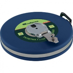 Изображение товара Рулетка геодезическая СИБРТЕХ 31262, 30 м х 13 мм, закрытый корпус, фибергласовая лента