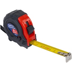 Изображение товара Рулетка измерительная RABBITEX (РАББИТЕКС) Professional, 3 м х 16 мм, обрезиненный корпус, 3 фиксатора, 671356 (671356СН)