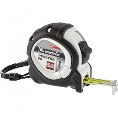 Изображение товара Рулетка Neon,5 м x 19 мм,обрезиненный корпус,3 фиксации, MATRIX, 32591