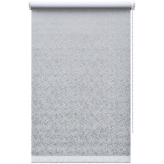 Изображение товара Рулонная штора DECOFEST Блэкаут Катальпа светло-серый 160x175 - монтаж без сверления