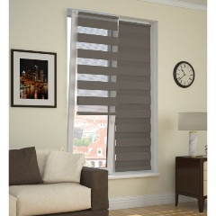 Изображение товара Рулонная штора DDA День-Ночь темный мокко, 100х170