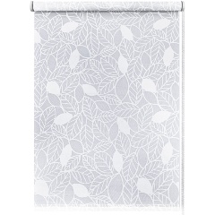 Изображение товара Рулонная штора Эскар Вязь 140х160 белая светопроницаемая для дома и офиса