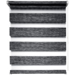 Изображение товара Рулонная штора УЮТ День-Ночь Канзас 40х160 графитовая для оформления окон