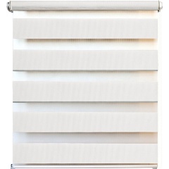 Изображение товара Рулонная штора УЮТ День-Ночь Канзас 67х160 белая для защиты от солнечного света и декора