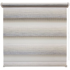 Изображение товара Рулонная штора УЮТ День-Ночь Ливерпуль 140х160 серо-голубой функциональный дизайн