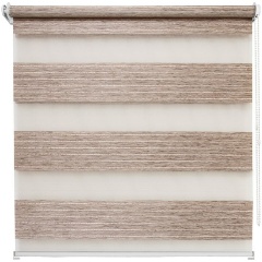 Изображение товара Рулонная штора УЮТ День-Ночь Манчестер 140х160 льняной полиэстер