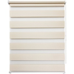 Изображение товара Рулонная штора УЮТ День-Ночь Сальса 100х160 кремовая, монтаж на окно