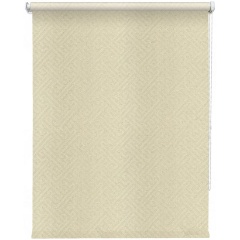 Изображение товара Рулонная штора УЮТ Лабиринт 80х175 бежевый — защита от света и уюта
