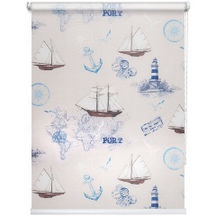 Изображение товара Рулонная штора УЮТ Порт 40х175 бежевый для домашнего и офисного интерьера