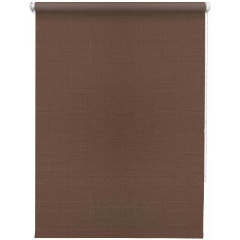 Изображение товара Рулонная штора УЮТ Шантунг 67х175, шоколад — декоративная и светонепроницаемая