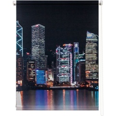 Изображение товара Рулонная штора УЮТ Сити 90х175 ночь — защита от света и стильный дизайн