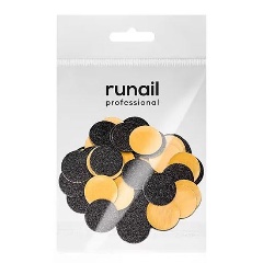 Изображение товара Сменные файлы для педикюрного диска RUNAIL PROFESSIONAL 7036 чёрный, 25 мм, 100 грит, 50 шт
