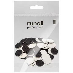 Изображение товара Сменные файлы для педикюрного диска RUNAIL PROFESSIONAL 9605 на вспененной основе, размер S 15 мм, 180 грит, 50 шт