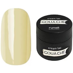 Изображение товара Крем-лак RuNail Professional Gouache, бежевый, 5 г