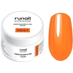 Изображение товара Цветной жидкий Уф-гель RuNail Professional самовыравнивающийся, №5403/1, 15 мл