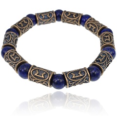 Изображение товара Рунический браслет АМУЛЕТИКА BSRL014 Перт с нат. камнем Лазурит
