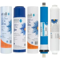 Изображение товара Комплект картриджей для фильтра воды atoll №102m Патриот (для атолл A-550m Патриот)