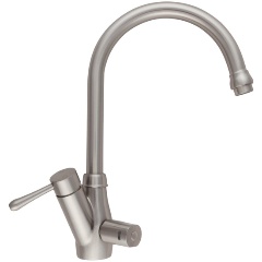 Изображение товара Кран atoll NKD0412NP-L полумат. никель (Nickel Plated) смеситель + питьевая