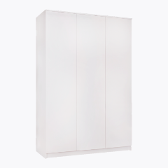 Изображение товара Шкаф распашной Мика 1500 белый с ящиками и отделением для одежды
