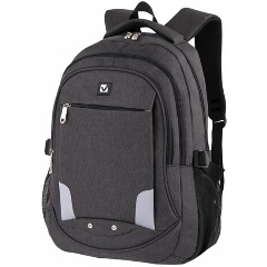 Изображение товара Рюкзак BRAUBERG 270759 универсальный 3 отделения темно-серый 46х31х18см