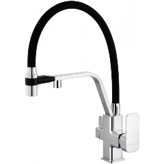 Изображение товара Смеситель для кухни с гибким изливом и подключением фильтра WONZON & WOGHAND, Хром (WW-88458013-CR)