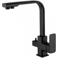 Изображение товара Смеситель для кухни с подключением фильтра WONZON & WOGHAND, Черный матовый (WW-88458004-MB)