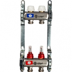 Изображение товара Коллектор STOUT SMS 0917 000002 с расходомерами 2 вых.