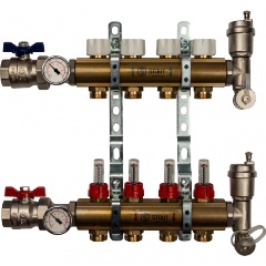 Изображение товара Распределительный коллектор STOUT SMB 0473 000004 с расходомерами 4 вых.
