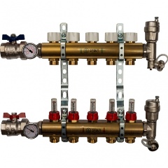 Изображение товара Распределительный коллектор STOUT SMB 0473 000005 с расходомерами 5 вых.