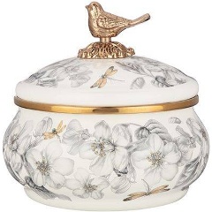 Изображение товара Сахарница AGNESS эмалированная, серия "яблоневый сад", 850 mл. 950-534