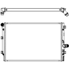 Изображение товара Радиатор охлаждения двигателя SAKURA для Audi Volkswagen Skoda 30611006