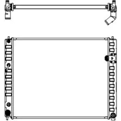 Изображение товара Радиатор охлаждения двигателя SAKURA для INFINITI QX50 (08-), 32518501 3251-8501
