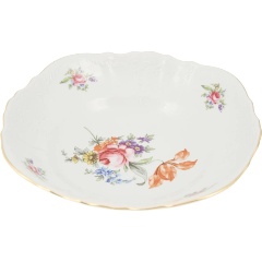 Изображение товара Салатник Bernadotte Мейсенский букет круглый 25 см фарфор оригинальный дизайн