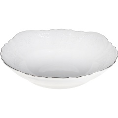 Изображение товара Салатник круглый Bernadotte "Деколь, отводка платина" 23 см