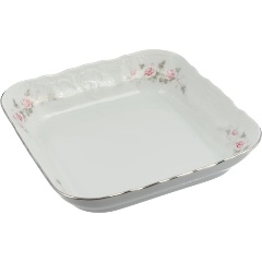 Изображение товара Салатник Bernadotte "Бледные розы отводка платина" 25 см