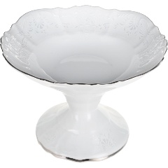 Изображение товара Салатник на ножке Bernadotte "Деколь, отводка платина" 25 см (P175NK25KQ13632021)