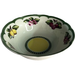 Изображение товара Салатник THUN 1794 круглый "Роза", декор "Фрукты IVORY", 13 см. (P2550673JQZ8106110)