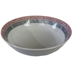 Изображение товара Салатник THUN 1794 "Яна", декор "Серый мрамор с розовым кантом", 25 см. (P1630684JQZ8003500)