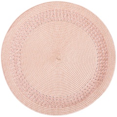 Изображение товара Салфетка подстановочная круглая WO HOME PATIO 38 см, розовая, полипропилен, полиэтилен