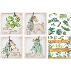 Изображение товара Салфетки для декупажа LOVE2ART SDS №99 Прованские травы 33 x 33 см 6 шт.