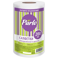 Изображение товара Салфетки хозяйственные PARLO универсальные спанлейс 200шт/рул