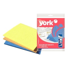 Изображение товара Салфетки хозяйственные YORK губчатые 3 шт/уп