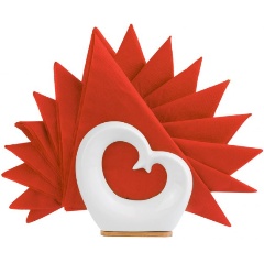 Изображение товара Салфетница Elan Gallery "Сердце" на деревянной подставке