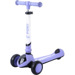 Изображение товара Детский самокат Tech Team Pony purple с светящейся подсветкой для подростков