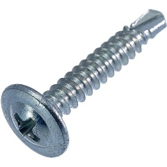 Изображение товара Саморез СТРОЙМЕТИЗ 4.2х32 металл-металл с прессшайбой сверло цинк (уп.200шт) коробка, UTORM2060094
