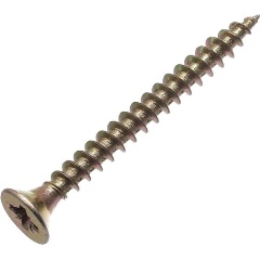 Изображение товара Саморез универсальный СТРОЙМЕТИЗ 5.0х70 желт. цинк (уп.100шт) коробка, UTORM2140895