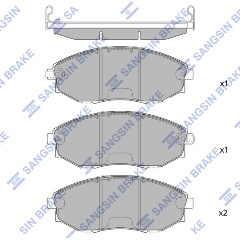 Изображение товара Колодки тормозные передние SANGSIN BRAKE для CHEVROLET Epica 06-, 4 шт