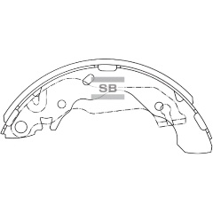Изображение товара Колодки тормозные барабанные SANGSIN BRAKE для Hyundai Elantra/Matrix, 4 шт