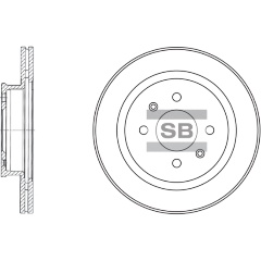 Изображение товара Диск тормозной передний SANGSIN BRAKE для Hyundai Getz 02-10, 1 шт
