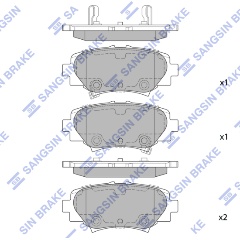 Изображение товара Колодки тормозные задние SANGSIN BRAKE для MAZDA 3 III 2013->, 4 шт